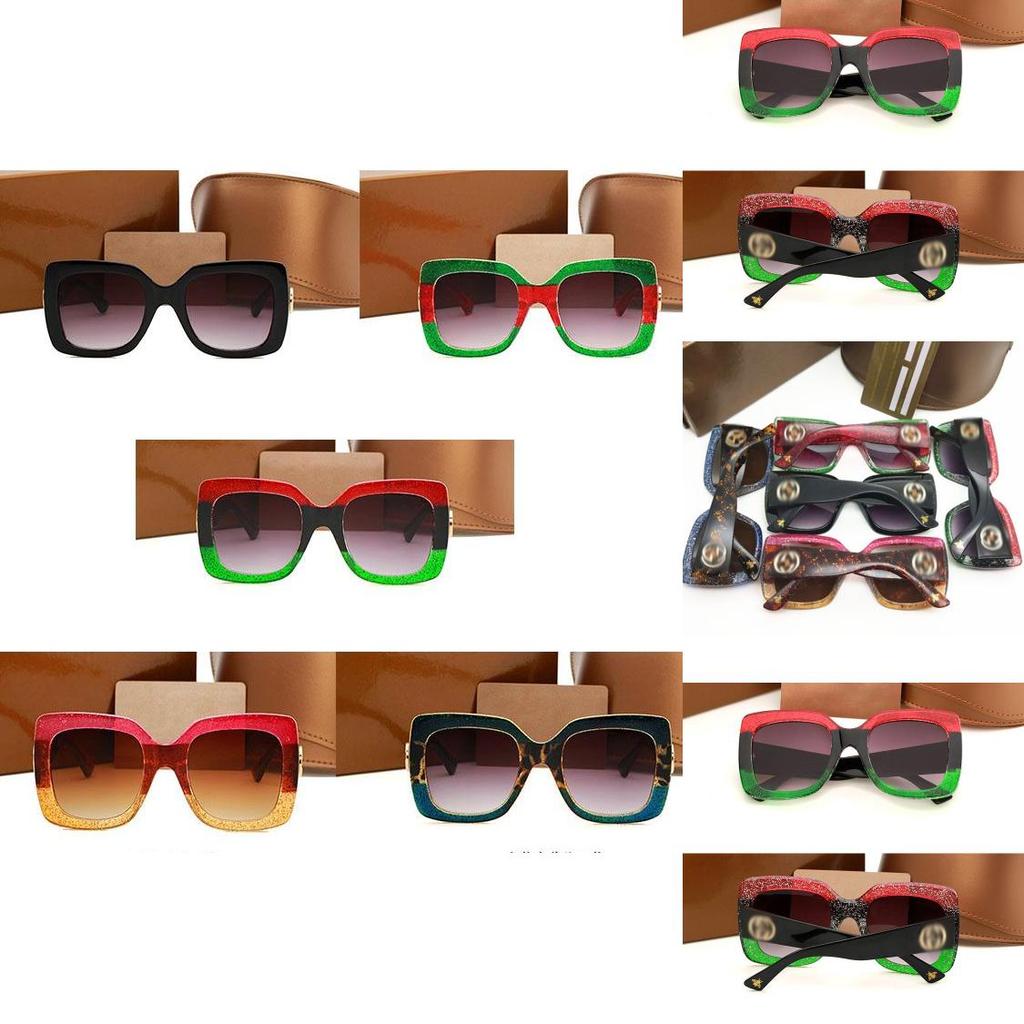 Big Frame Bee Colorful Sunglasses With Fashion Personality And Trendy Retro Flair