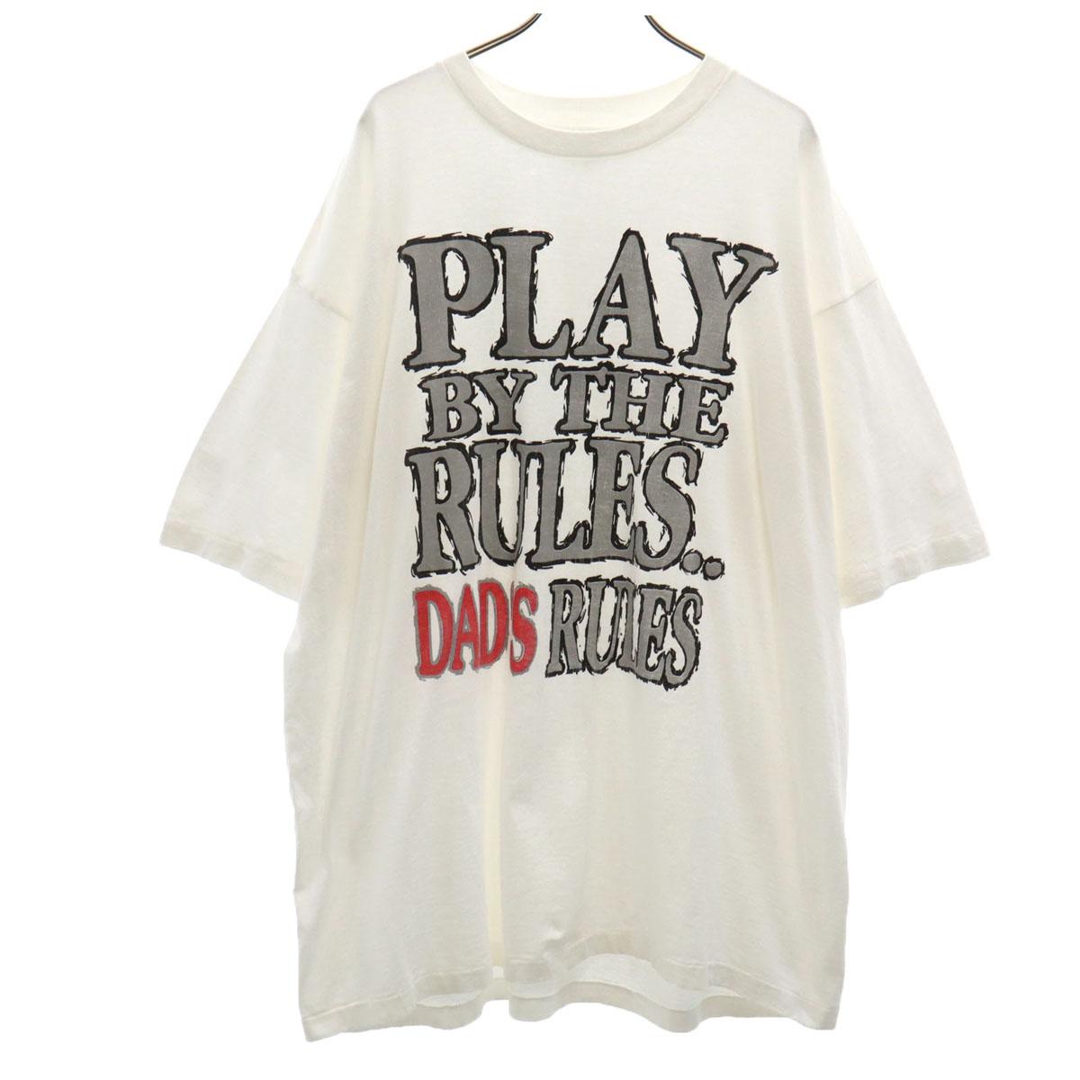 

Стильная футболка 90-х годов производства США с принтом старого сообщения, мужская, б/у