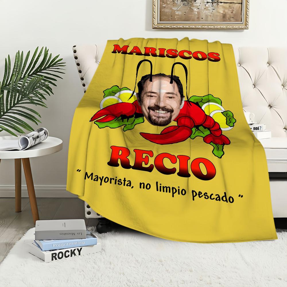 Mariscos Recio Blanket For Soft Throw Blanket for Picnic Bed Sofa Home Bedroom Cozy Warm Comfortable