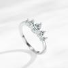 Tancise Classic 925 Sterling Silver  Zircon Ring Ladies Jewelry Wedding Promise Party Gift