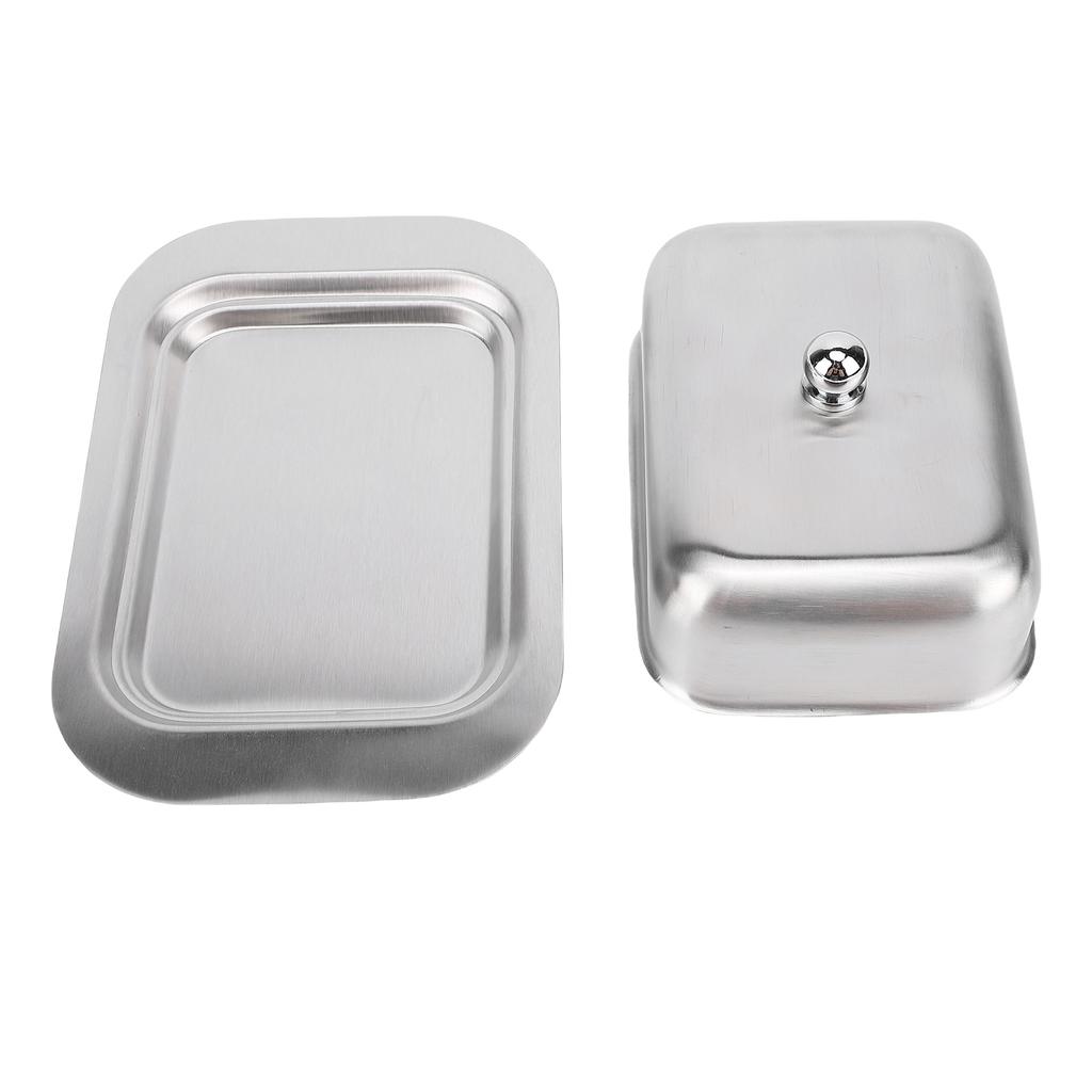 Nerezová ocel Mísa s víkem Potravinářská kvalita Vhodné do myčky Držák Krabička na sýr pro kuchyň