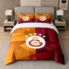 3Pcs Bedding SetGalatasaray FC Soft Bed Sheet and Two Pillowcases Home Bedroom Decor