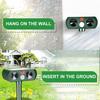 Solar Dog Cat Deterrent Waterproof Pest Repeller New Infrared Cat Repeller  Outdoor