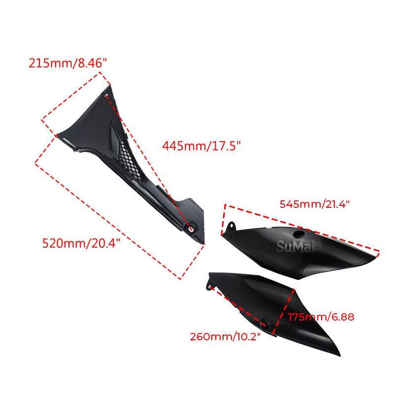CRF450/Tian 250 Rear Left & Right Side Panel Fender Mudguards