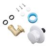 10PCS RV Water Fill Inlet Kit Brass with Hose Elbow Check Valve Hookup Connector for Motorhome Trailer Marine 90