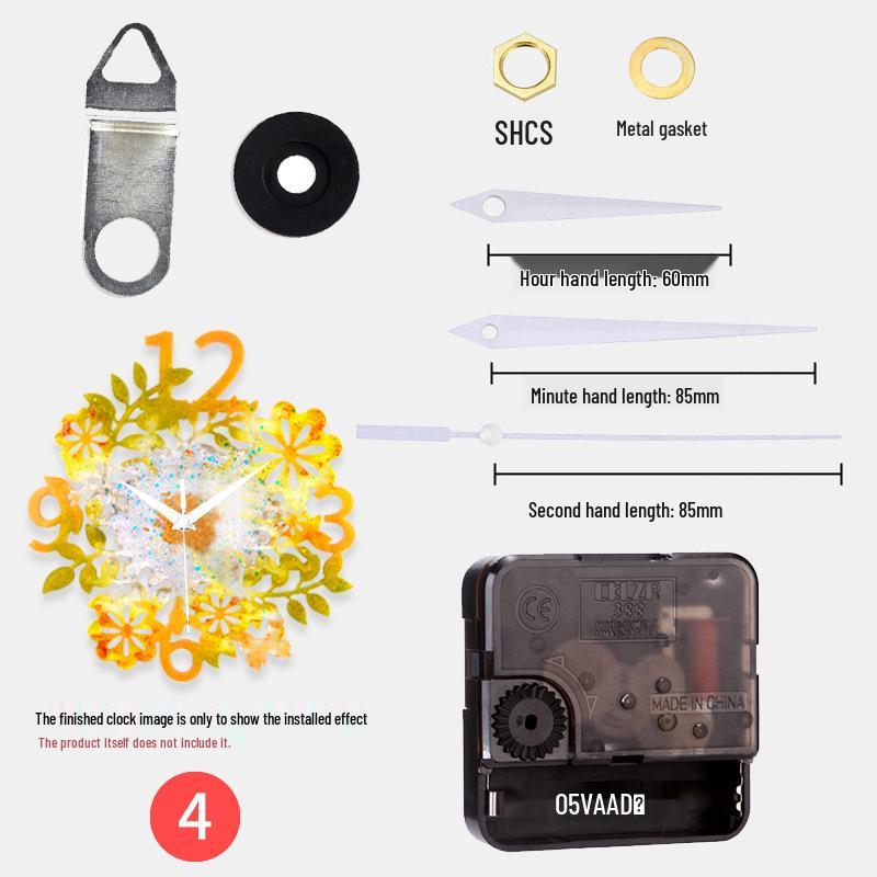 DIY Kulaté hodiny Silikonová forma s římskými číslicemi