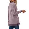 YYFS Women's Fashion Casual Spring Fall Solid Color Print Long Sleeve O-Neck Blouses & Shirts
