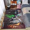 Vibrant Gaming Rug with Heroic Characters Design Suitable for Use As an Anti-slip Game Mat for Living Room and Bedroom Sofas
