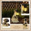 Light Dog Sculpture Garden Decoration for Outdoor Yard - Model LD26017