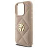 Dkny Dkhcp15Lpqdsle Iphone 15 Pro 6.1   Beżowy/Beige Quilted Stack Logo