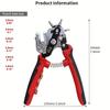 Eyelet Hole Punch Pliers for Leather Belts