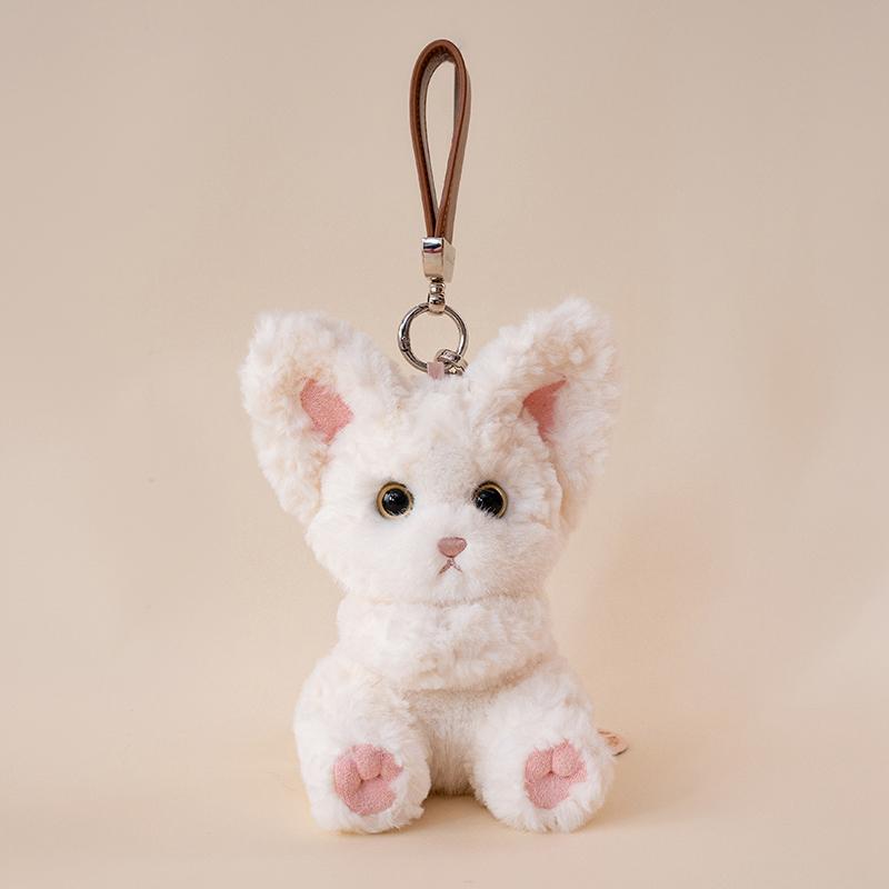 1 Stuk 16cm Kawaii Kittentje Pluche Hanger Speelgoed Lief Poesje Pluche Pop Voor Baby Kinderen Verjaardagscadeau Decoratie wit