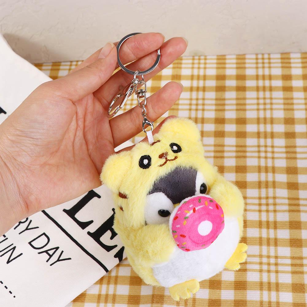 Car Key Ring Ornaments Korean Style Key Buckle Penguin  Pendant Women Key Holder Plush Key Chain