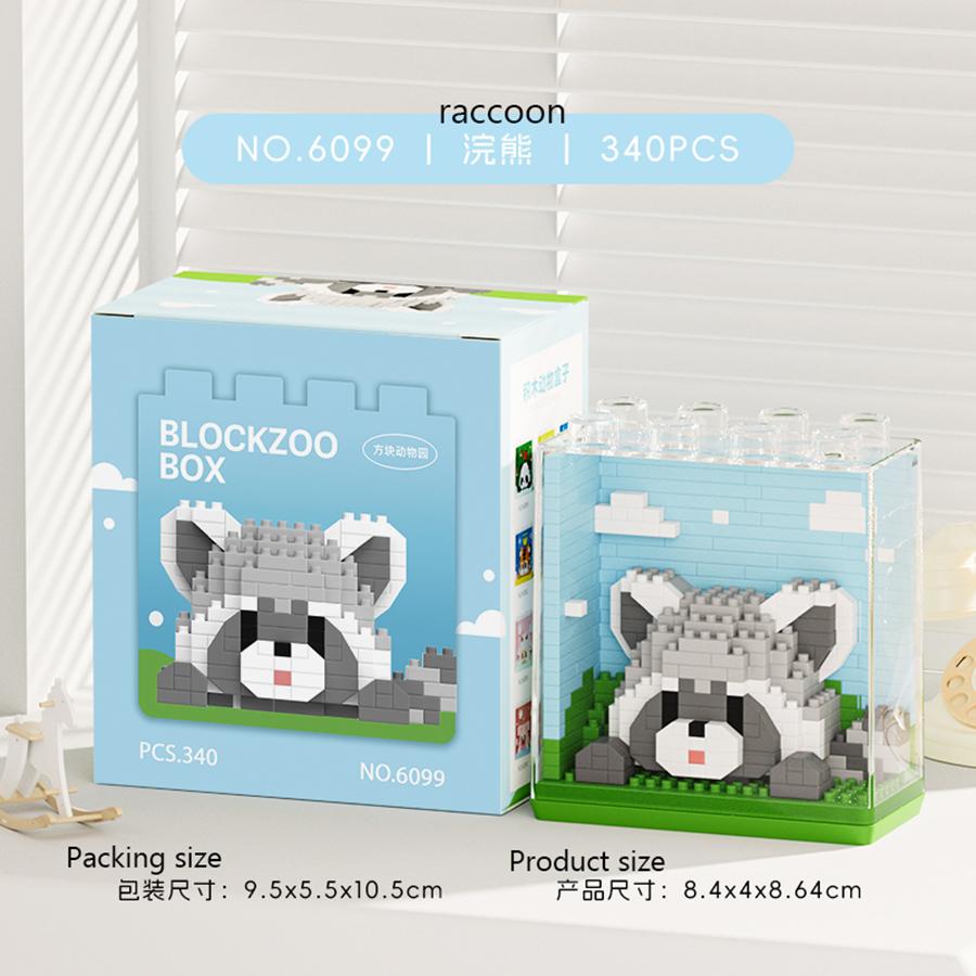 Tiere Zoo Bausteine Set Modell Zusammenbau Mikrosteine Kinderspielzeug Stapelblock Desktop Dekoration Weihnachtsgeschenke