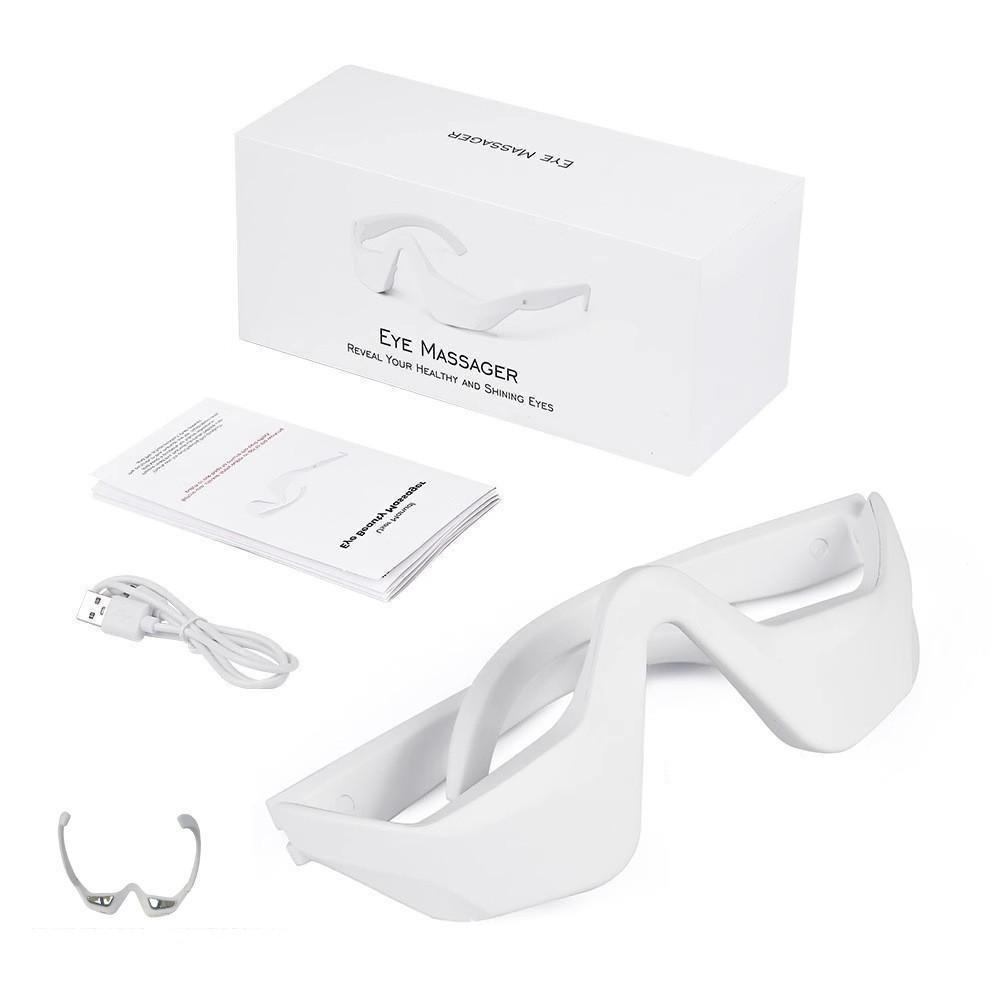 Portable Rechargeable Eye Massager with Red Light Therapy for Eye Care