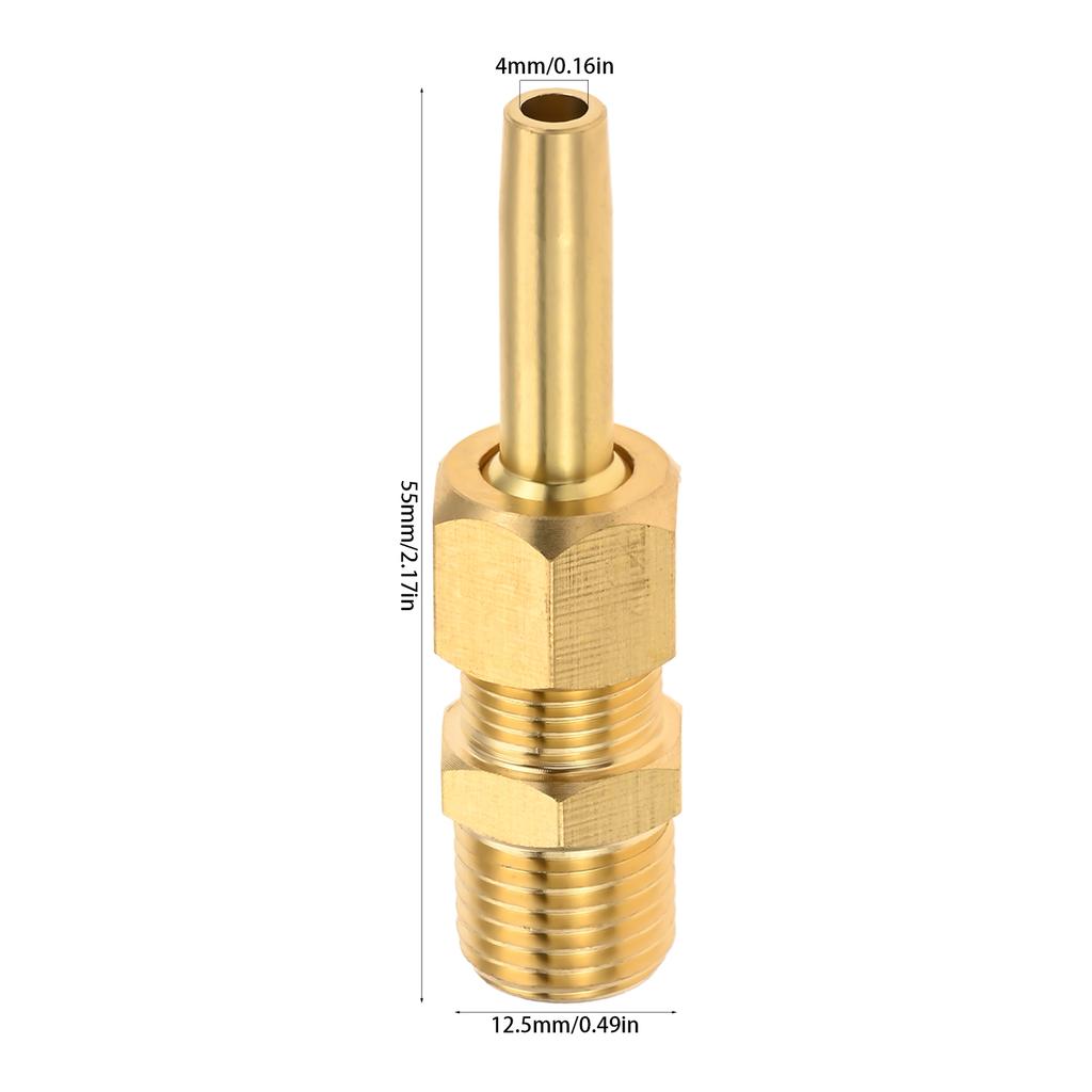5pcs Brass Fountain Nozzle 1/8" 1/4" Thread Hexagonal Injection Head Water Curtain Landscape Equipment Garden Pond Swimming Pool
