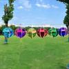 Luminous Film Hot Air Balloon Wind Spinner Colorful Design Bright Film Wind Twister Fantasy Style Dazzling Wind