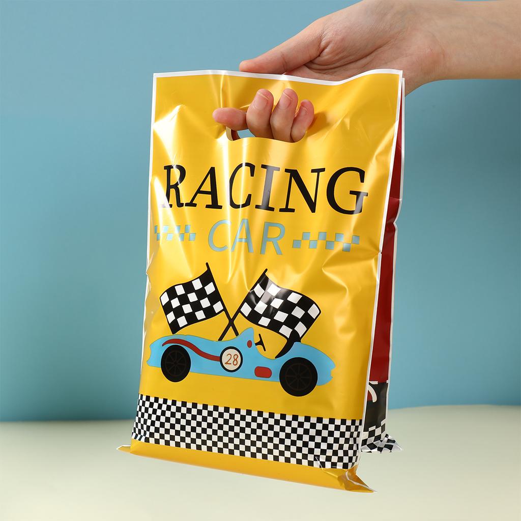 Racing Car Theme Gift Packing Hand Bag Race Car Birthday Party Decoration Kids Boy Birthday Party Supplies Candy Treat Bag