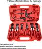 Automotive Heizöl Werkzeug Schlauchklemme Zange Set, Swivel Jaw Flachwinkelband Auto Werkzeuge