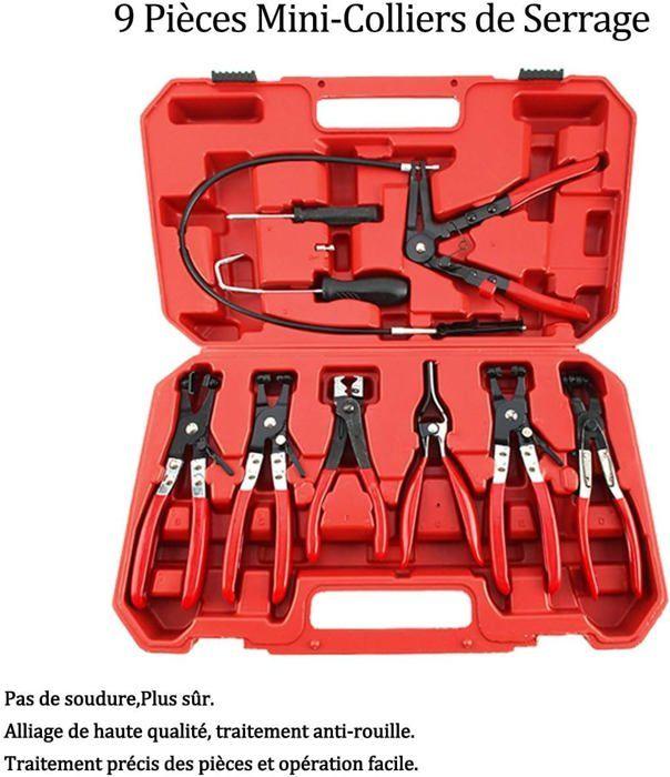 Automotive Heizöl Werkzeug Schlauchklemme Zange Set, Swivel Jaw Flachwinkelband Auto Werkzeuge