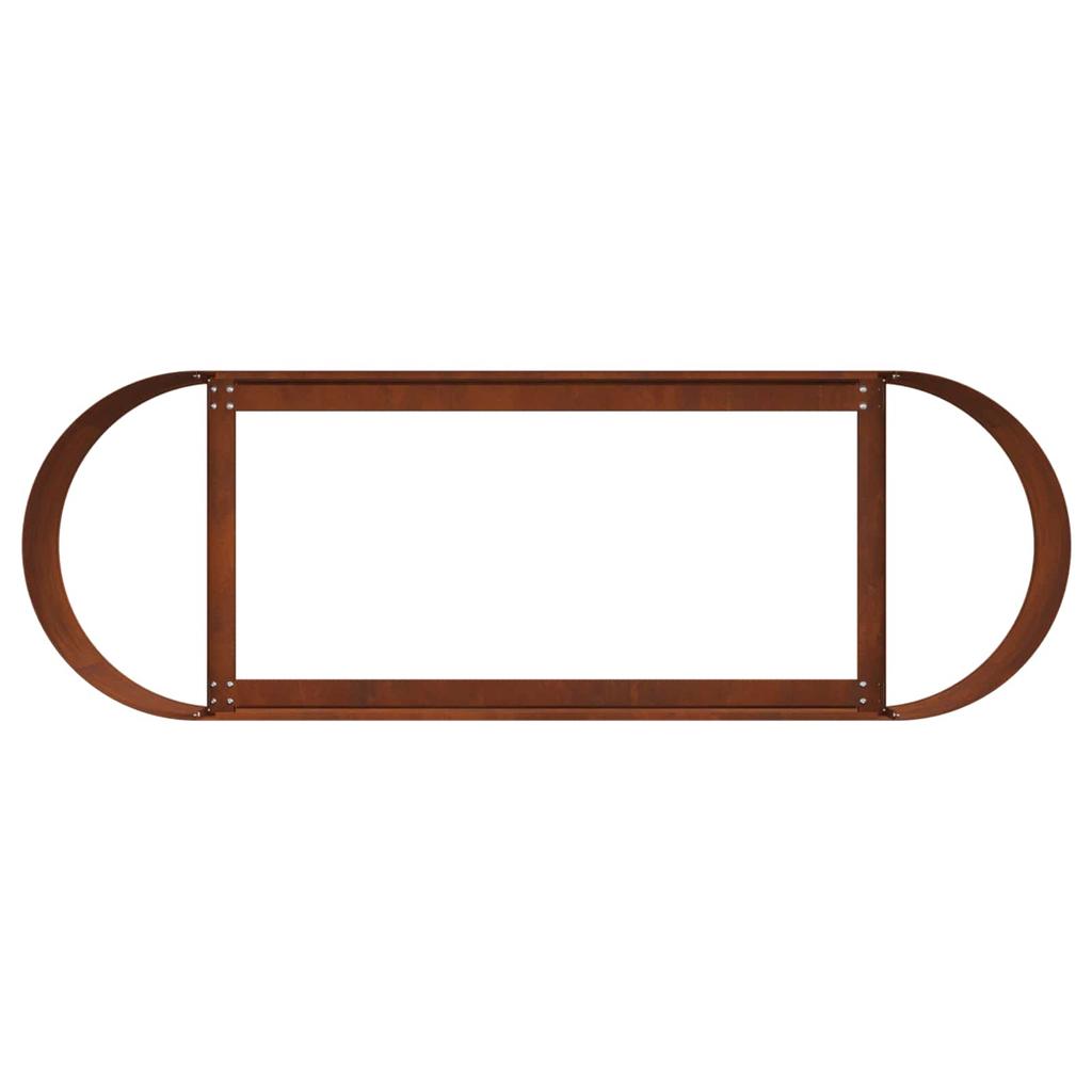 Raised Garden Bed Weatherproof Steel 120 X 40 X 40 Cm