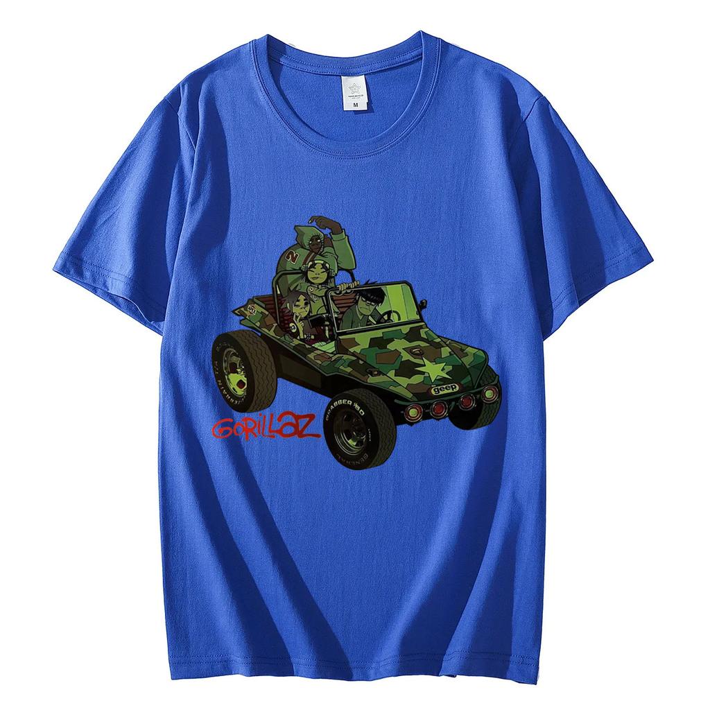 Trend Band Gorillaz Album Graphic T Shirts Harajuku Cartoon Oversized Tshirt Unisex Fashion Hip Hop Vintage Tshirts Streetwear