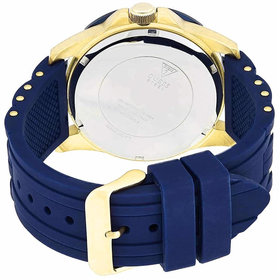 Guess Herren-Quarzuhr mit zweifarbigem Edelstahlarmband - W0366G6