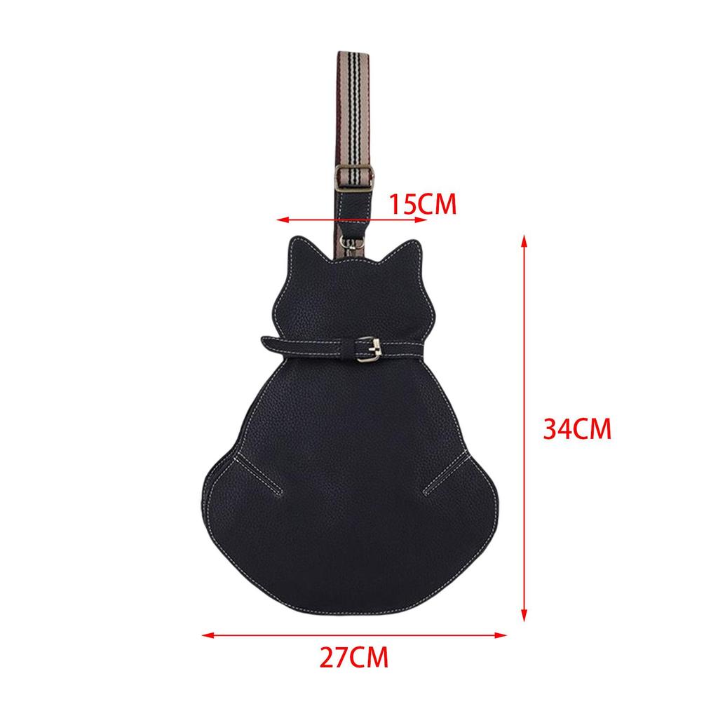 Sling Bags for Women Crossbody PU Leather Cute Cat Shape Lightweight Shoulder Bag Bag Chest Bag for Gym outdoor