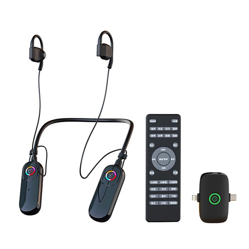 

Cuckoo G20 AI Sound Card: Wireless Neckband Earphones with Integrated Microphone for Live Streaming and Singing