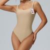 Tuta da yoga modellante Kardashian color carne - Completo fitness intero