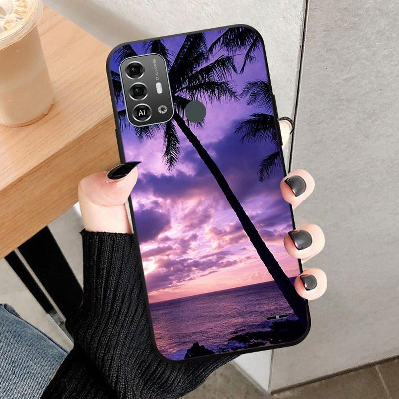 Schwarze Schutzhülle aus weichem Silikon-TPU für ZTE Blade A53 Pro