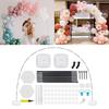 Adjustable Balloon Arch Kit 15 Fiber Rods Semicircle Frame Balloon Stand Holder with Accessories Balloon Arch Support