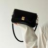 Baguette bag, new simple casual solid color underarm women's bag, urban style versatile diagonal span shoulder women's bag
