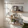 Punch-Free Wall Shelf: Cosmetic Storage with Key Hanger Hooks for Bedroom/Bathroom.