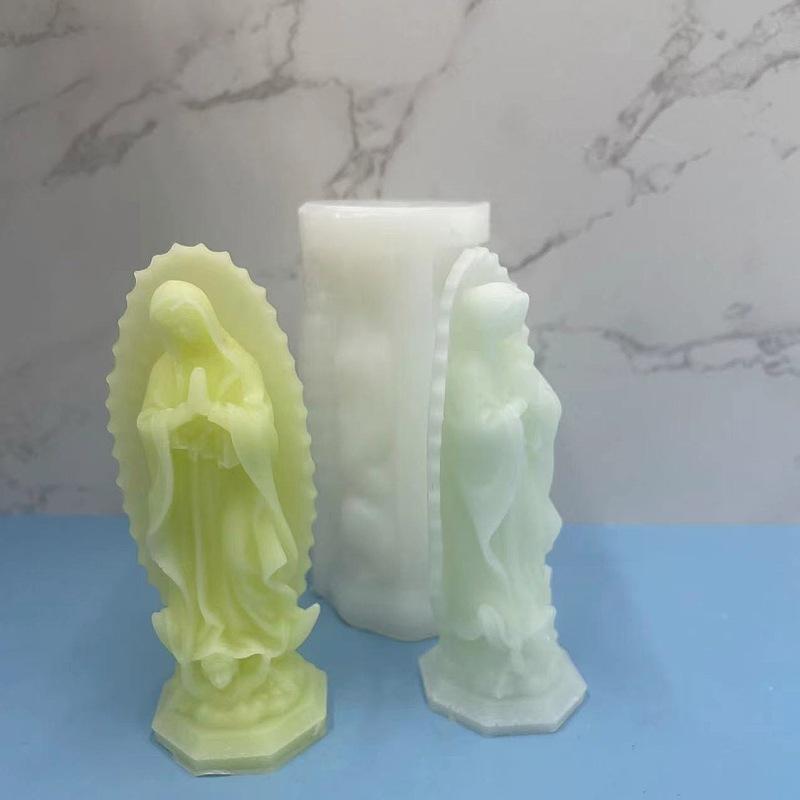 Moule en silicone pour bougie parfumée de style européen, 1 pièce, pour bricolage, parfum diffusé, ornement en plâtre, ciment, colle