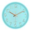 Non-Ticking Nordic Wall Clock Round Wall Hanging Clock Electronic Color Clock  Living Bedroom