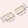 4pcs Adjustable Metal Three-Speed Buckle Set Windbreakers, Satchels, and Backpacks - Fashionable Suspender Lock Buckles In Silvery, Black, and Golden