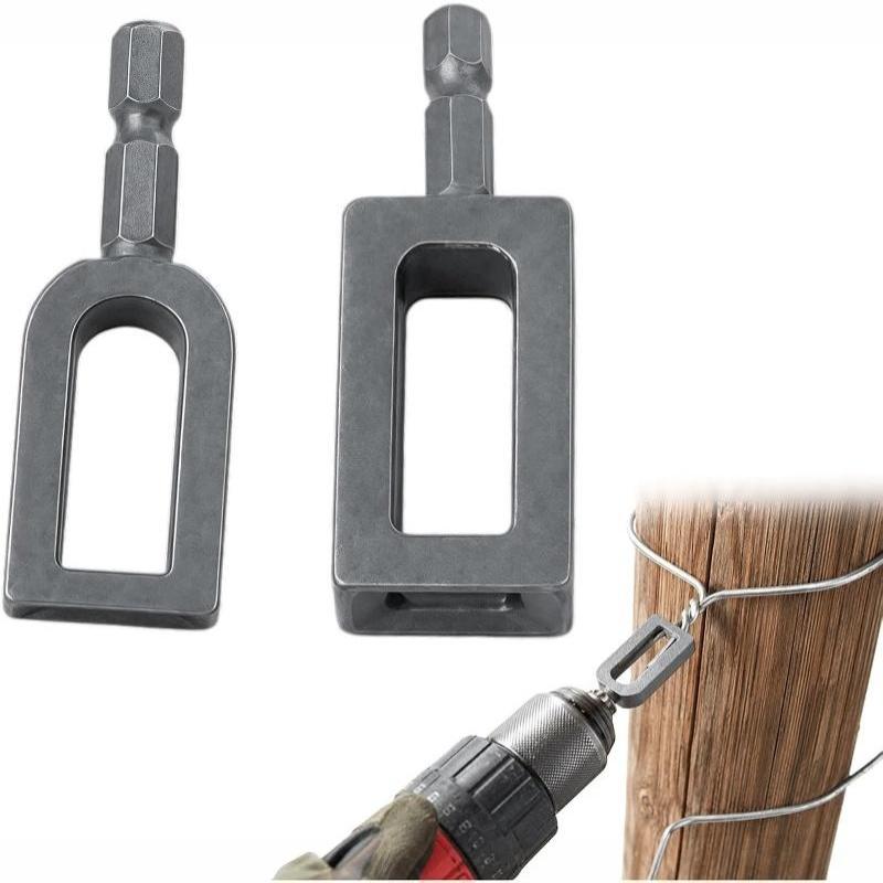 Heavy Duty Construction Electric Drill Wire Twister Tool for 9 & 11 Gauge Fence Wire Tying Commercial Fence Installation