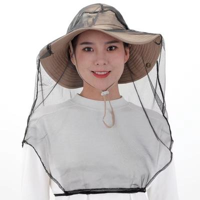 Outdoor Mask Anti Mosquito Fishing Cap Insect Bee Net Hat Insect Mesh Mesh Cover Fishing Hat Mosquito Net Veil Anti Bee Hat