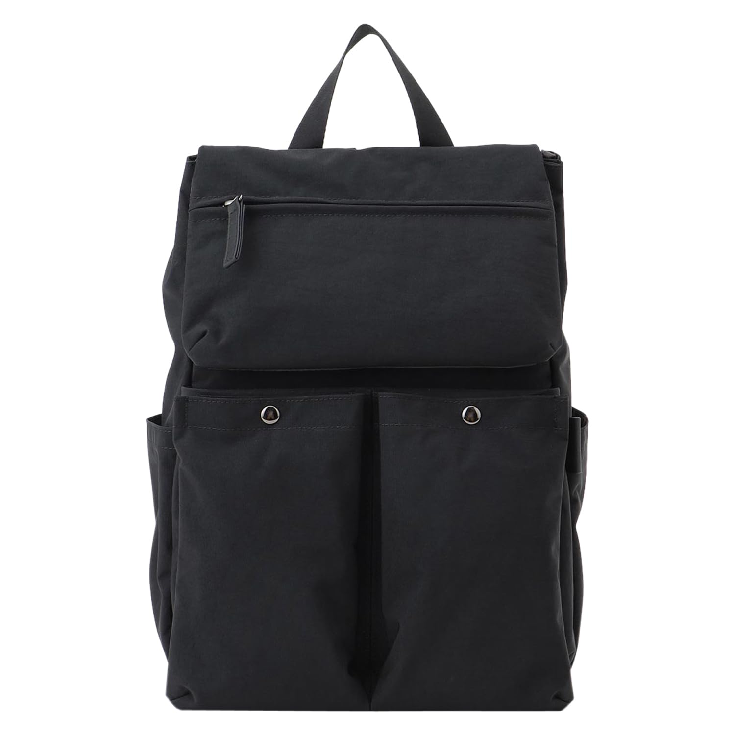 

Рюкзак из жатого нейлона с двойным карманом 2000812 Черный [Исаак] (10)