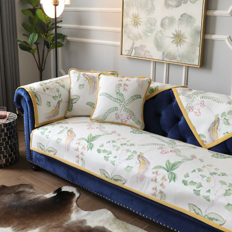 

Подушка для дивана из синели, универсальный нескользящий чехол для дивана на все сезоны, роскошная ткань для чехла из легкой подушки 70*70cm