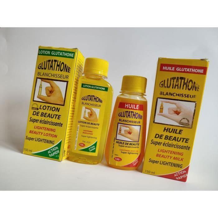 Lotion Et Huile Éclaircissante - KUNCHIDIITA - Glutathione - 150 Ml - Sans Parabène - Mixte