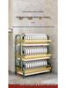 Multi-Functional Kitchen Storage Rack: Layered Bowl & Dish Drainer with Knife & Fork Organizer