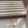 Light Luxury Minimalist Fashion New Metal Necklace High-end Niche Design High-end Collarbone Chain Summer Gift Girlfriend Jewelry