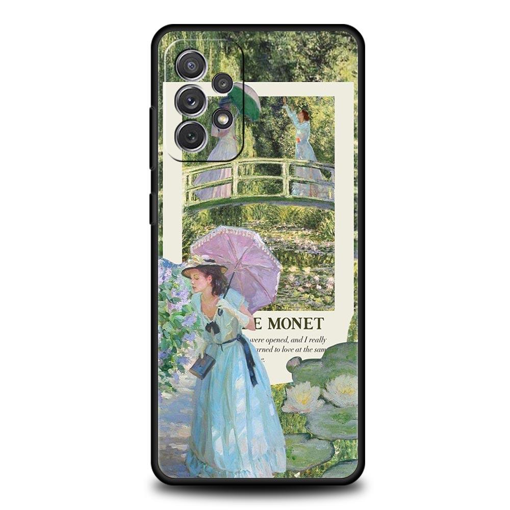 Claude Monet Art Phone Case for Samsung A51 A71 A21S A12 A11 A15 A25 A31 A41 A52 A32 A23 A33 A53 A73 A03S A05S A13 5G A72 Cover