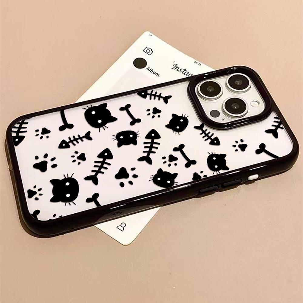 Acrylic Phone Case for iPhone 11 12 13 14 Pro 12 14 16 Pro Max for Samsung A16 A36 A56 S24 FE High-quality Painted Anti-fall Mobile Phone Case