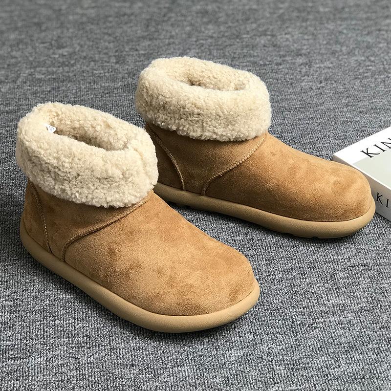 Popular Velvet and Velvet Snow Boots for Men and Women 2025 Autumn and Winter New Cotton Shoes Warm and Versatile Trendy Shoes 22715-V