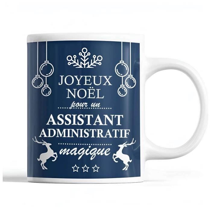 Mug - Noël - Céramique - Imprimé - 325 ml - Cadeau Secret Santa