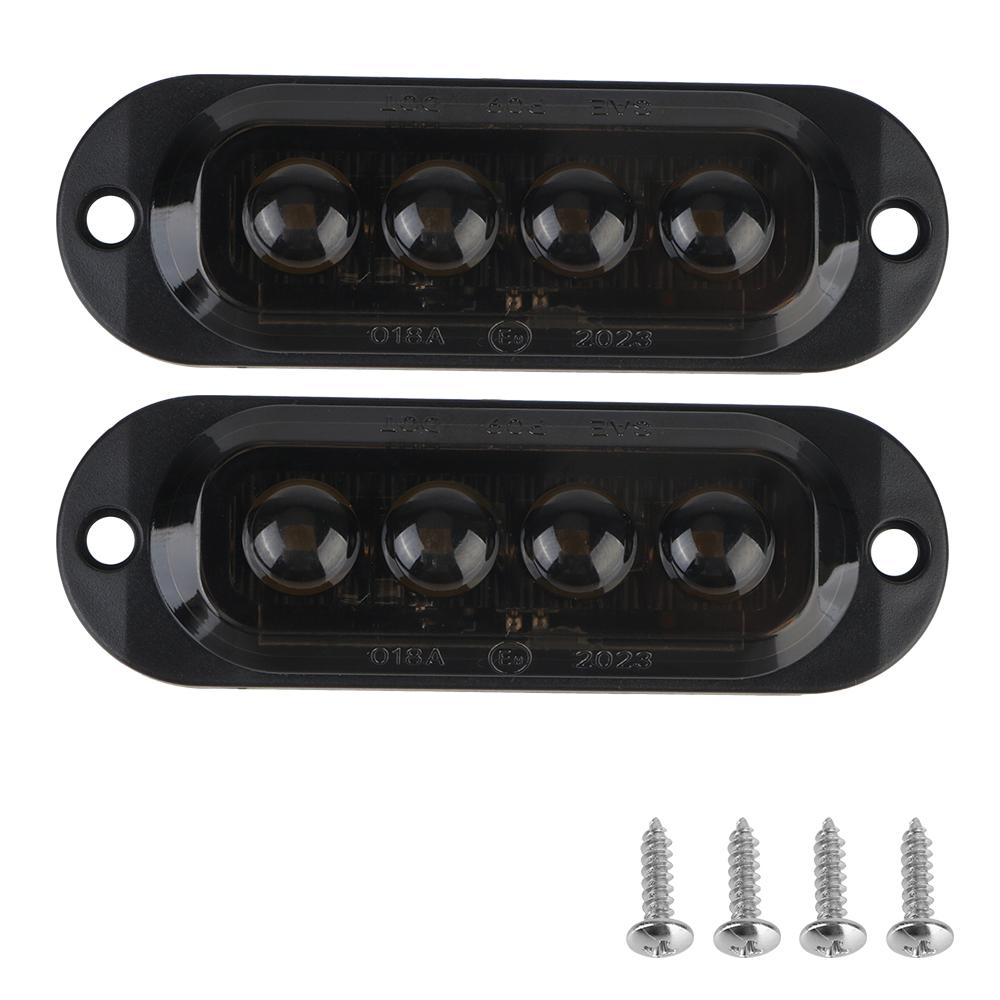 

Marker Light Warning Light LED Side Light Car Truck Trailer Beacon Lamp Universal Waterproof 4LED