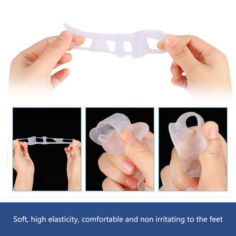 1Pair Toes Separator Suitable Bunion Corrector Material Soft Gel Straightener Spacers